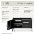 TECTAKE - Buffet noir - vignette