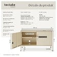 TECTAKE - Buffet crème - vignette