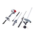 IKRA - Outils de Jardin Multifonction Thermique 4en1 Taille haie + Élagueuse + Débroussailleuse (lame et bobine) Harnais Confort IKRA - vignette
