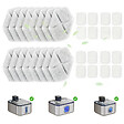 PAWHUT - Filtre fontaine eau chat 16 pcs triple système de filtration blanc - vignette