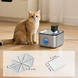 PAWHUT - Filtre fontaine eau chat 16 pcs triple système de filtration blanc - vignette