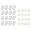 PAWHUT - Filtre fontaine eau chat 16 pcs triple système de filtration blanc - vignette