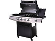 HABITAT ET JARDIN - Barbecue gaz "Bingo 5" - 5 Brûleurs dont 1 latéral - 15.2kW + Housse protection - Noir - vignette