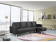 HABITAT ET JARDIN - Canapé d'angle tissu réversible "Rio" - 4 places - Gris anthracite - vignette