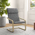 HOMCOM - Fauteuil de salon, fauteuil chambre avec accoudoirs incurvés, coussin, chaise de salon en tissu aspect lin, 65 x 79 x 98 cm, gris - vignette