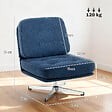 HOMCOM - Fauteuil lounge design Chesterfield capitonné pivotant - vignette