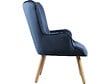 HABITAT ET JARDIN - Fauteuil style scandinave velours "Odense" - 73 x 81 x 92.5 cm - 1 place - Gris - vignette
