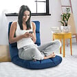 HOMCOM - Fauteuil convertible fauteuil paresseux grand confort inclinaison dossier multipositions 90°-180° flanelle polyester capitonné bleu roi - vignette