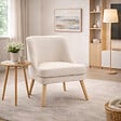 HOMCOM - Fauteuil scandinave – Assise confortable – Style épuré - vignette