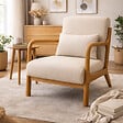 HOMCOM - Fauteuil lounge – Assise profonde – Style élégant - vignette