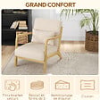 HOMCOM - Fauteuil lounge – Assise profonde – Style élégant - vignette