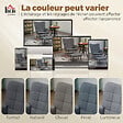 HOMCOM - Fauteuil à bascule avec repose-pieds style nordique acier noir bois clair tissu gris - vignette