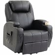 HOMCOM - Fauteuil releveur électrique inclinable repose-pied relevable télécommande noir - vignette