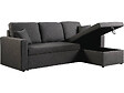 HABITAT ET JARDIN - Canapé d'angle convertible/ réversible avec coffre "Alain" - 3 places - Taupe - vignette