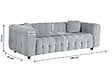HABITAT ET JARDIN - Canapé droit en tissu chenille "Vendome" - 2 places - Beige - vignette