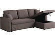 HABITAT ET JARDIN - Canapé d'angle convertible/ réversible avec coffre "Alain" - 3 places - Gris / Noir - vignette