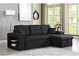 HABITAT ET JARDIN - Canapé d'angle convertible/réversible "Axel" - 3 places - Gris clair - vignette