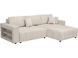 HABITAT ET JARDIN - Canapé d'angle convertible tissu chenille 3 places - "Trocadero" - Gris - vignette
