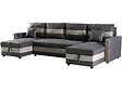 HABITAT ET JARDIN - Canapé panoramique convertible avec coffres de rangement "Antoine" - 5 places - Gris foncé - vignette