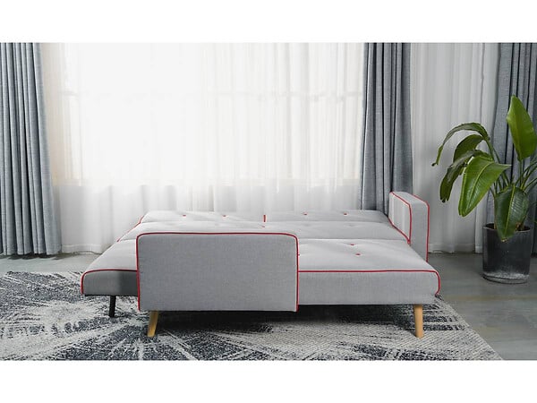 HABITAT ET JARDIN - Canapé d'angle convertible et réversible "Jules" - 3 places - Gris - large