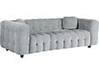 HABITAT ET JARDIN - Canapé droit en tissu chenille "Vendome" - 3 places - Beige - vignette