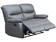 HABITAT ET JARDIN - Canapé relax "Lincoln" - 197 x 89 x 103 cm - 3 places - Blanc / Gris clair - vignette