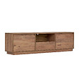 HABITAT ET JARDIN - Meuble TV en bois " Vanguard " - 160 x 30 x 42 cm - Marbre Freesia - vignette