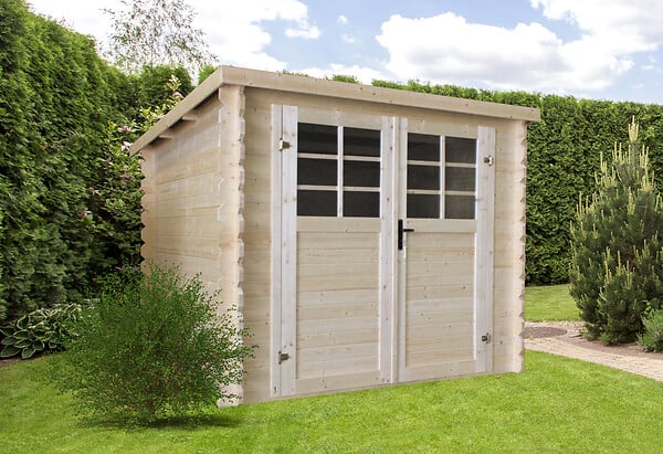 SOLID - Abri de jardin en bois  - L.238xl.238xH.192cm - large
