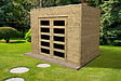 SOLID - Abri jardin bois Potenza - Vert - L.298xH.225xP.198cm - vignette