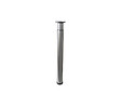 BAR PLUS - Pied de meuble metallique - Brosse - H740-1130 D76mm - vignette