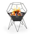 BARBECOOK - Brasero acier laqué Jura - Noir - 60 cm - vignette