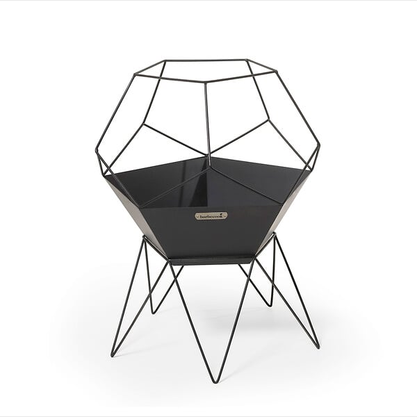 BARBECOOK - Brasero acier laqué Jura - Noir - 60 cm - large