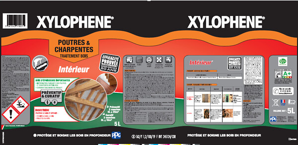XYLOPHENE - Traitement poutres-charpentes Pot 5l expertise 60 ans - large
