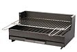 LE MARQUIER - Barbecue charbon encastrable acier noir 54x32cm Vulcain - vignette