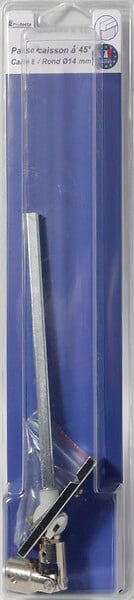 PROTECTA - Sortie caisson 45 degrés carré 8mm pour volet roulant - large
