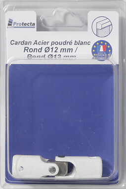PROTECTA - Cardan manivelle volet roulant rond 12mm acier Blanc - large
