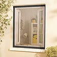 PROTECTA - Moustiquaire enroulable recoupable alu Gris 160x100cm - vignette