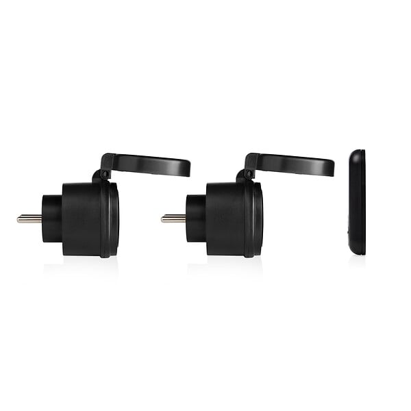 SMARTWARES - Kit de 2 prises extérieures commandées - IP44 - 3000 W - large