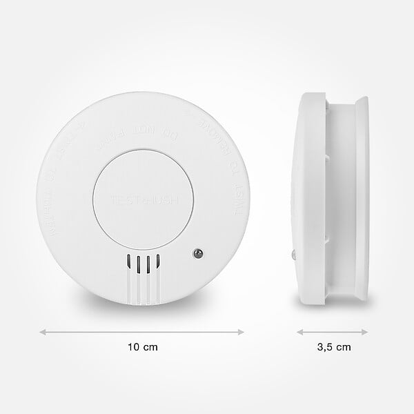 SMARTWARES - Détecteur de fumée pile 5 ans certifié NF - large