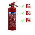 SMARTWARES - Extincteur 2kg de poudre Classe de feu ABC - vignette