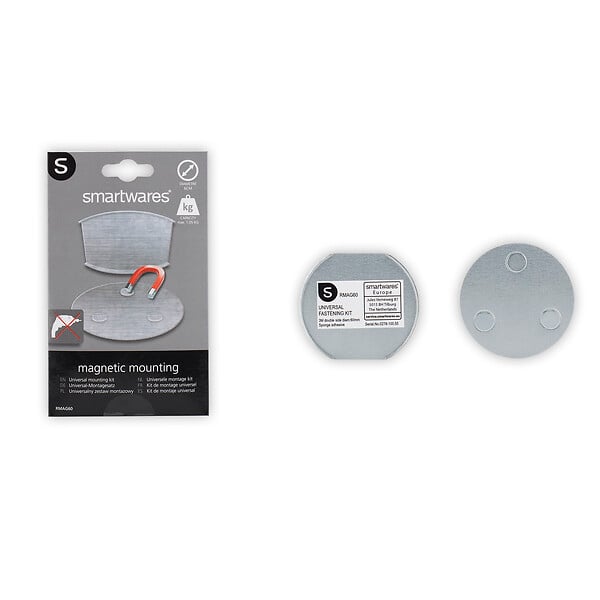 SMARTWARES - Kit de montage magnétique universel - Blanc - 6 cm - large