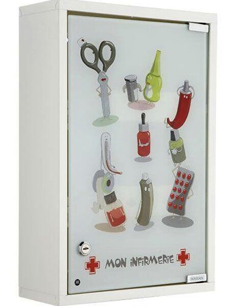 GALEDO - Armoire à pharmacie Mon Infirmerie - Acier - large