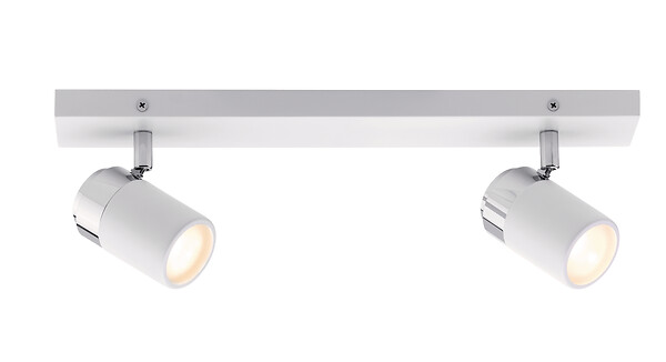 PAULMANN - Spot Zyli IP44 GU10 Blanc-chrome métal - 2x10W - large