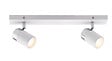 PAULMANN - Spot Zyli IP44 GU10 Blanc-chrome métal - 2x10W - vignette