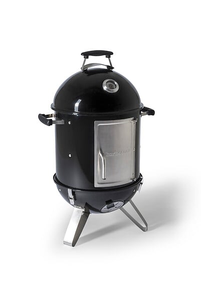 BARBECOOK - Fumoir à charbon - Acier émaillé - Oskar S - Noir - 40 cm - large