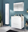 VIF - Colonne de salle de bain MDF - Blanc - 170x16x30cm - vignette