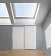 OPTIMUM - Kit deux portes de placard sous combles - Acier - Blanc - 120x120cm - vignette