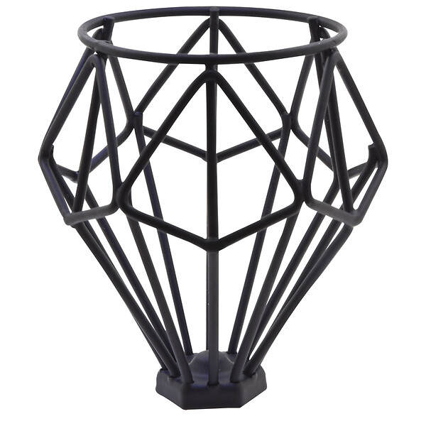 EVOLUDIS - Patère 1 tête à fixer Fila - Acier - Noir - D8cm - large