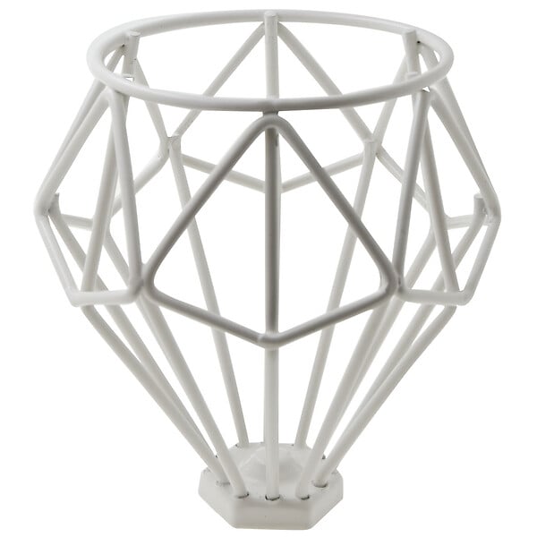 CIE D/BOIS - Patère 1 tête à fixer Fila - Acier - Blanc - D8cm - large