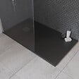 GODART - Receveur douche Solidstone Bastia - Noir - L.90xl.90xEp2.7cm - vignette